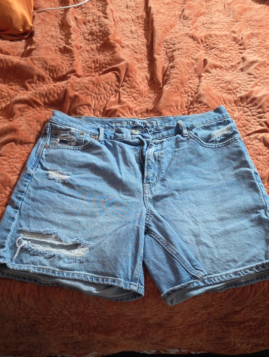 American Eagle Outfitters Pants - American Eagle Outfitters Light Blue Distressed Denim Shorts